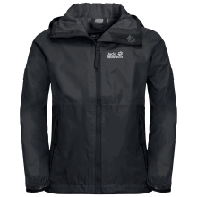 Jack Wolfskin Rain Jacket Rainy (wind and waterproof) phantom grey Kids